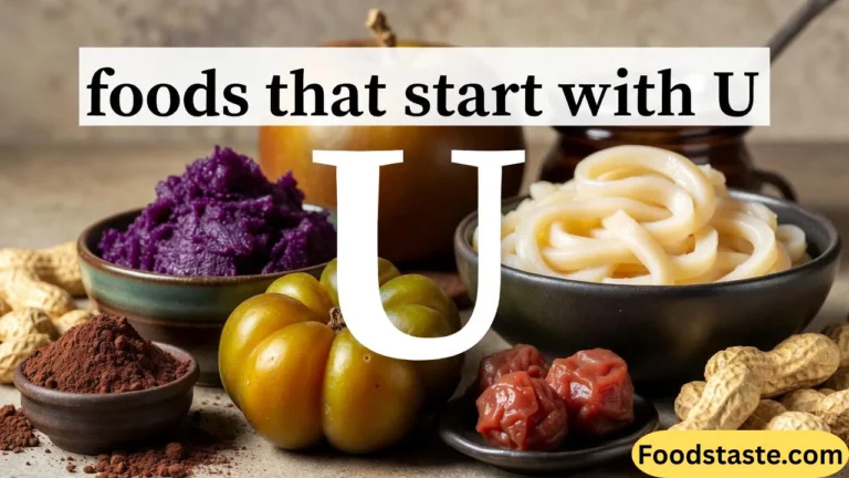 foods that start with U