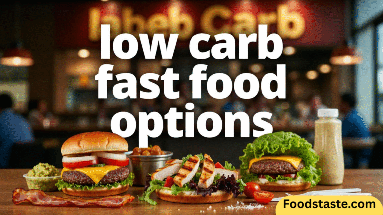 low carb fast food options