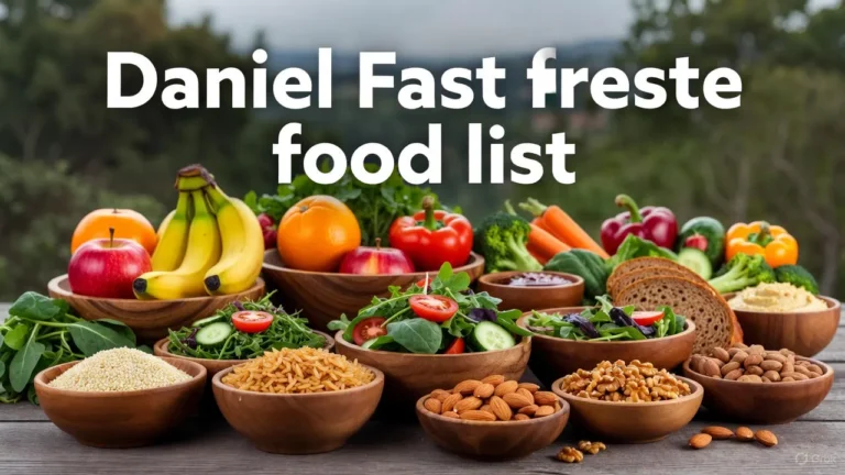 daniel fast food list