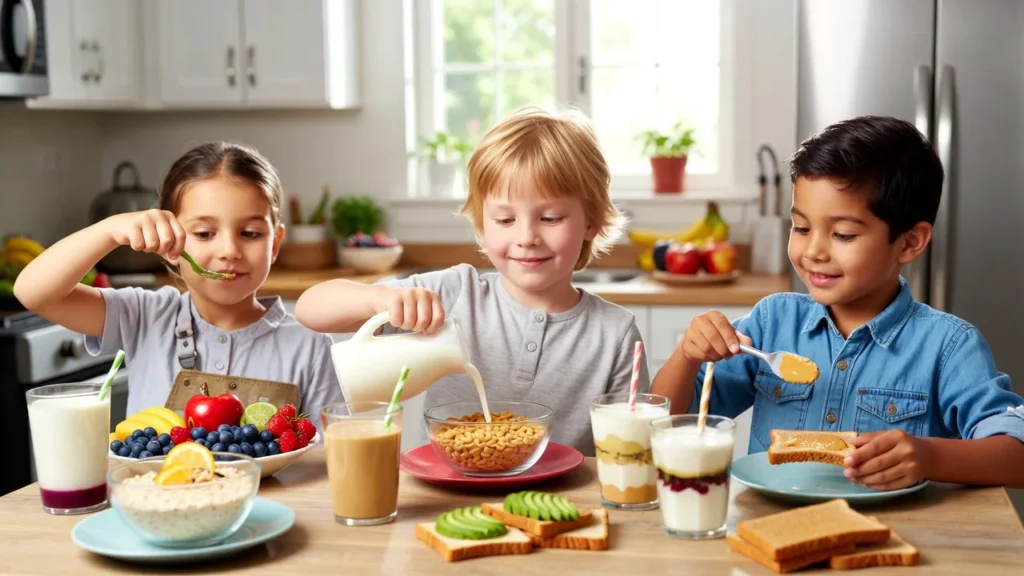 healthy breakfast for school kids